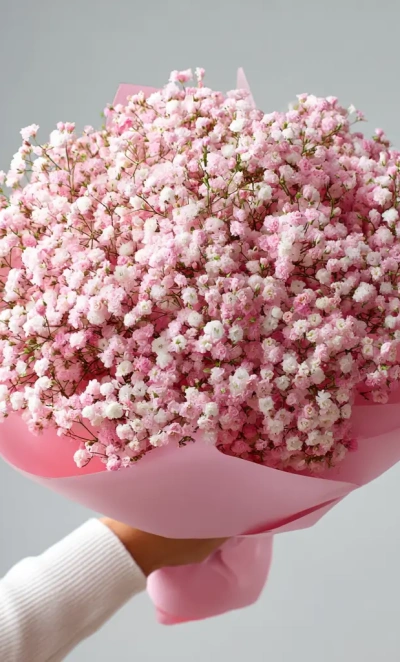 Монобукет из гипсофилы «Воздушная сказка»