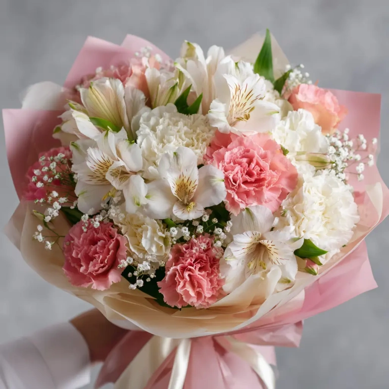 Букет с альстромериями &laquo;Игривое настроение&raquo;