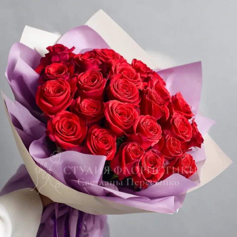 Красные розы &laquo;Чувства без слов&raquo;